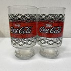Coca-cola Glass Cups With Wood Container