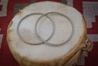 Native American Navajo 925 Sterling Silver Rope Twist Bangle Bracelet