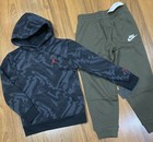 Nike Air Jordan Youth 2pc Set Boy s Hoodie Pants Tracksuit Multicolor Size 6 New