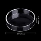 80mm Aquarium Shrimp Feeder Dish Glass Fish Tank Feeding Bowls Round Clear