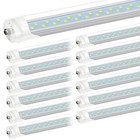 Etl 4pcs 72w 8ft T8 Led Tube Light Bulbs Fa8 Single Pin 8ft Led Shop Light 6000k