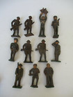 Metal Toy Soldier Lot World War 1 Manoil Barclay 3    Wounded Signal Corps Vintage