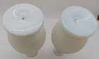 2 Antique Victorian Blown Glass Perfume Vanity Bottles W stoppers  Birds  Vgc