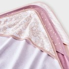 Baby 3pk Hooded Towel Pink  Lightweight Cotton-poly  Floral Design  30 x30 