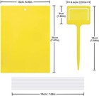 20 Pack Garden Sticky Traps Cucumber Beetle Trap Fruit Fly Trap Fly 6x8 Papers