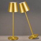 2 Pack Cordless Table Lamps portable Led Desk Lamp  5000mah Battery Gold