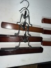 Lot 6 Vintage Wooden Pants Trouser Hangers