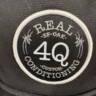 Real Skateboards X 4q Conditioning Max Schaaf Black Snapback Hat 100  Cotton