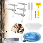Maple Syrup Tree Tapping Kit With 5 Stainless Steel Maple Tap Spiles And Hook   