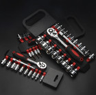 12pcs Ratchet Socket Wrench Set Metric Bike Motorcycle Repair Tool Kit - New