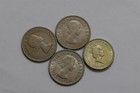               Uk Gb Half Crown 1954 High Grade Scarce X3   2 Pounds 1986 B34  10n Zb19