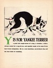 Antique 1940 Pit Bull Terrier Print Abc Letter Y Alphabet Print Wall Art 6295