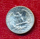 1961 Washington Silver Quarter   choice Brilliant Uncirculated   Free Shipping 