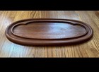 Dansk Jhq Teak Wood Oval Serving Tray 22  Mid Century Modern Danish Design Vtg 