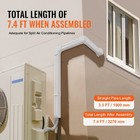 3  W 7 4 Ft Line Set Cover Kit For Mini Split central Air Conditioner Pvc