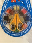 Vtg Travel Sewing Repair Kit-scissors  Thread  Pins  Thimble  Buttons  Needles  