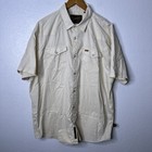 Howler Bros H Bar B Snapshirt Mens Xl Riverbed Oxford Beige Short Sleeve Western