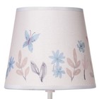 Lambs   Ivy Baby Blooms Pink Butterfly Nursery Lamp With Floral Shade   Bulb