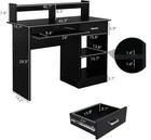 Computer Desk Home Office Laptop Pc Table Workstation W  Drawer Keyboard Tray