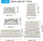 5pcs Polymer Clay Mold  Clay Mold Fondant Mold 3d Baroque Iod-mold Silicone For