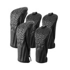 Black Synthetic Leather With Star Golf Driver Wood   Fairway Wood Headcover  135