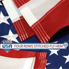 American Flag 5x8 Ft Outdoor Us Flag Uv Protected Embroidered Stars Sewn Stripes