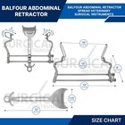 Balfour Abdominal Retractor Surgical Instruments 10  Stainless German Grade
