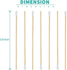 200 Pcs Count 6  Inch Long Cotton Swabs With Wooden Handles Cotton Tipped Applic