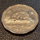1947      Rare Rare Canadian Five Cent Coin - No Marks   offers 