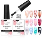 2pcs Blooming Gel 15ml Clear Uv Led Nail Polish For Aura Nails   Marble Nail Art