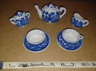 Vintage Blue Willow Miniature Child s Tea Set Made In Japan