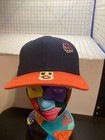 Vintage  Super Mario Medal Baseball Cap Hat Orange Blue Snapback Nos Nintendo