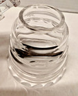 William Yeoward Crystal Buzzy Honey Jar Etched Clear Glass Cut Crystal Flaw Fs 