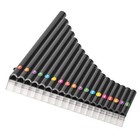 Deekec 18 Pipes Pan Flute C Key - Beginner-friendly Instrument With Black 