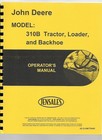 John Deere 310b Tractor Loader Backhoe Tlb Operators Owners Manual Omt79465