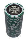 1000 Poker Green Chips Las Vegas Choppers Clay Composite 11 5 Gr Great Deal  