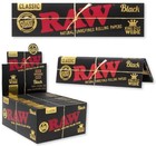 Buy 2 Packs Of Raw Black Classic King Size  wide  Rolling Papers 33 Leaves Pack