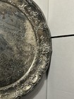 Vintage 10    Silver Plated Round Serving Tray Made In Hongkong