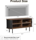 47 w Storage Cabinet Fluted Sideboard Buffet Cabinet With Storage Console Table