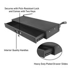 Under Rear Seat Security Storage Case Box Lockbox Fit Ford F150 09-14 Supercrew