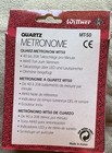 Wittner Mt50 Quartz Metronome earplugs instructions Open Box Tested Works Great