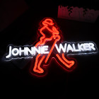 Johnnie Walker Neon Sign - Bright Led Bar Decor For Man Cave   Garage