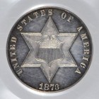 1873 Three Cent Silver 3cs Pcgs Pr61 Cac Ogh Proof Low Mintage