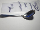 Antique Sterling Silver  Etched Spoon Mo Mongrammed 17 62 Grams 6 In 