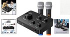 100ft Wireless Range Karaoke Mixer With Dual Mics - Perfect For Parties   Events