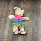 Starbucks 62nd Edition Bearista Bear Preppy Summer Vacation Girl Bear Plush 2007