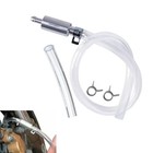Universal One Way Brake Bleeder Kit Check Valve With Clear Hose   Clamps