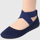 Alpine Swiss Peony Ballet Flats Shoes For Women Elastic Ankle Strap Flats
