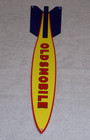 Vintage Oldsmobile Bomb Rocket General Motors Chevrolet 17  Metal Gasoline Sign 