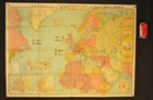 1936 Europe   N  Atlantic Map With World Army   Navy Armaments Shown